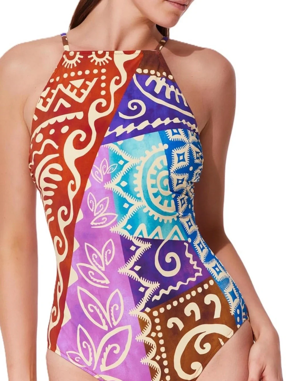 Gottex High Neck One Piece Swimwear - High Neck Silhouette size 8